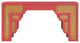 Suzie Rattan Executive Desk, Pink