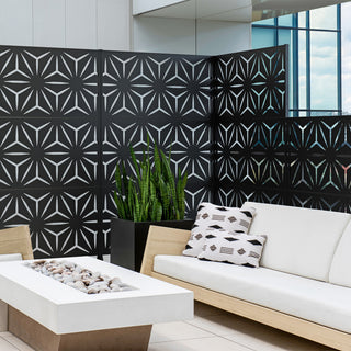 Veradek Screen Series Web Privacy Screen 3 Panel Set w/ Stand