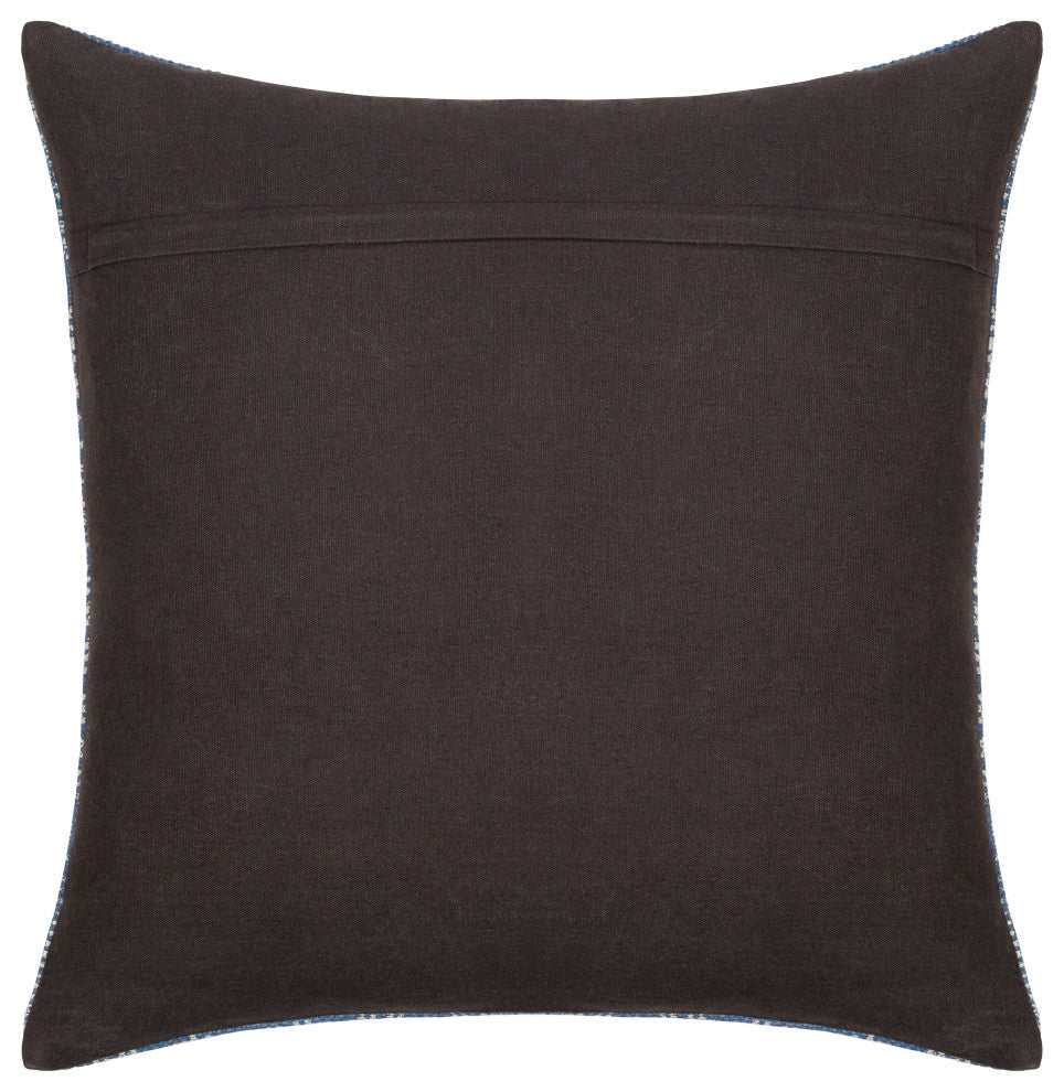Surya Zendaya Pillow Shell With Polyester Insert 18"H X 18"W Black