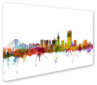 "San Francisco City Skyline" Canvas Art by Michael Tompsett