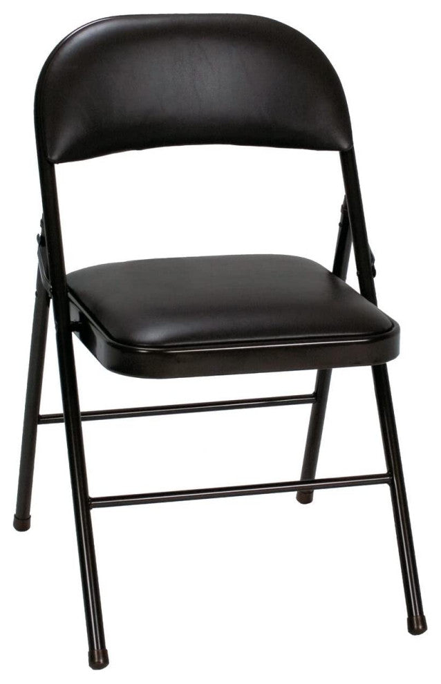 Durable Vinyl, Black (2-pack) Folding Chairs