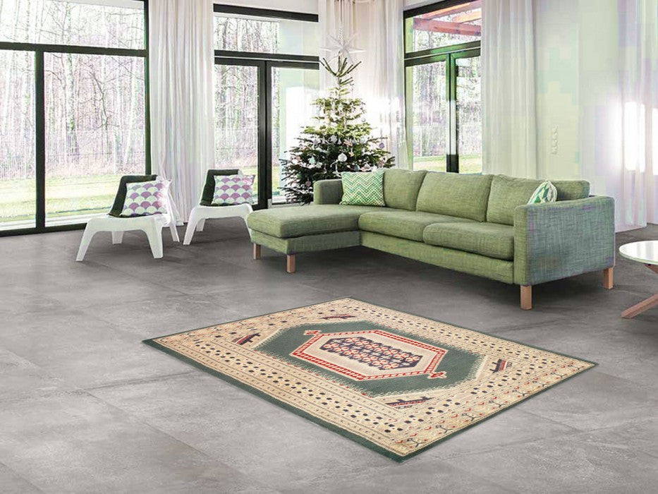 Green Bokhara 3'x5'