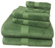 6-PC Super Soft Rayon Bamboo Cotton Towel Set, Sage Green