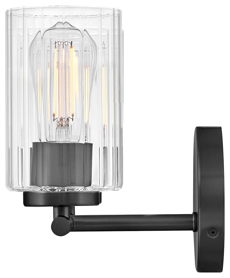 Lark Leta Small Two Light Vanity, Black