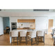 Contemporary Delaney Counter Stool Beige - Beige