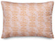 Orange Floral Crest 20x14 Spun Poly Pillow