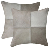 2-Pack Torino Quattro Pillow 18"x18", Gray