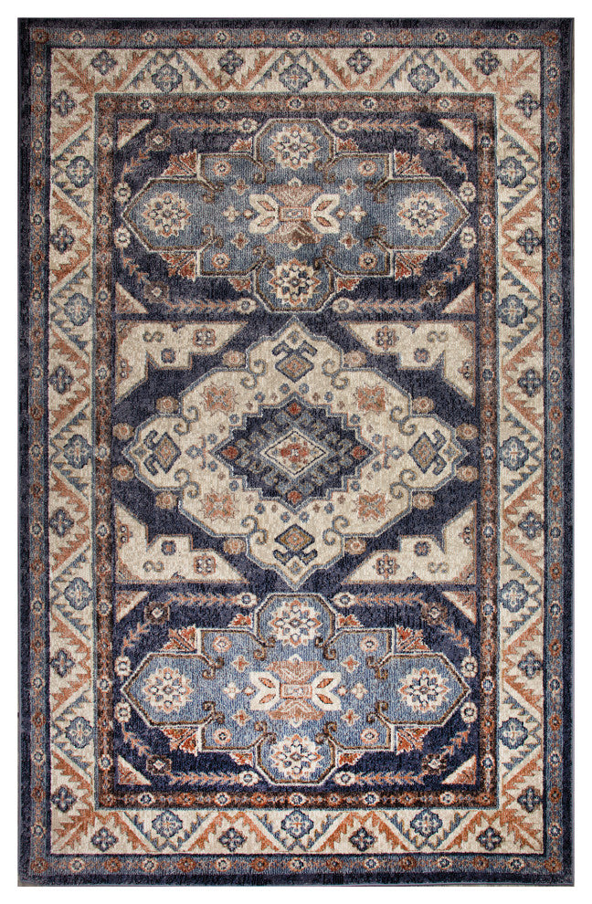 Ariana Floral Medallion Indoor Rug Blue 6'6"x9'4"