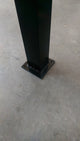 Contractor Deck Railing 3"x3"x38" Aluminum Residential Post, H Black