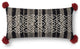 Black 12"x27" Decorative Accent Pillow