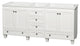 72" Double Bathroom Vanity, White