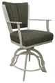 Montana Swivel Tilt Metal 30" Bar Stool or Counter 26" on A Base, Sanora Brown - Beige, 30"