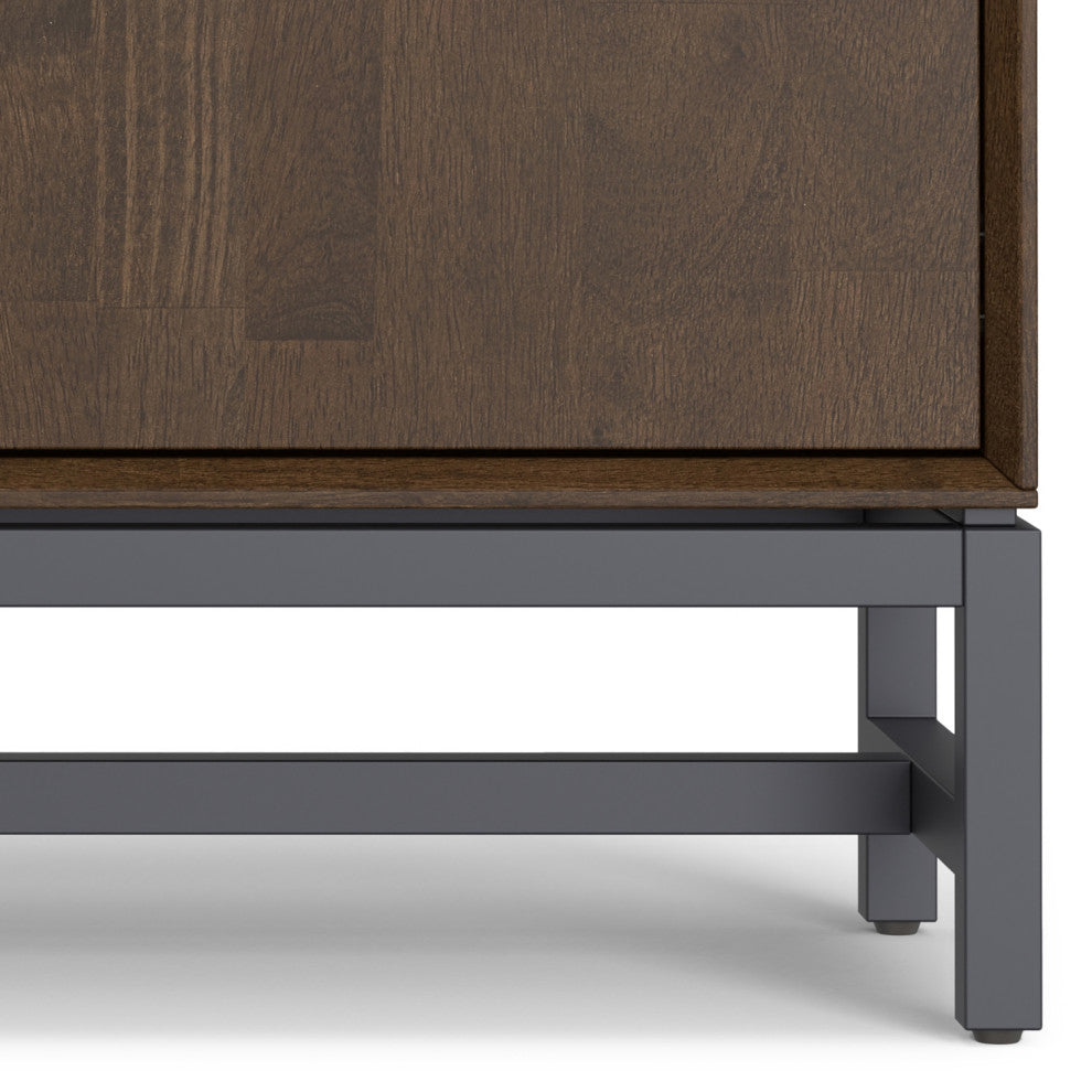 Banting Solid Hardwood Entryway Storage Cabinet, Walnut Brown