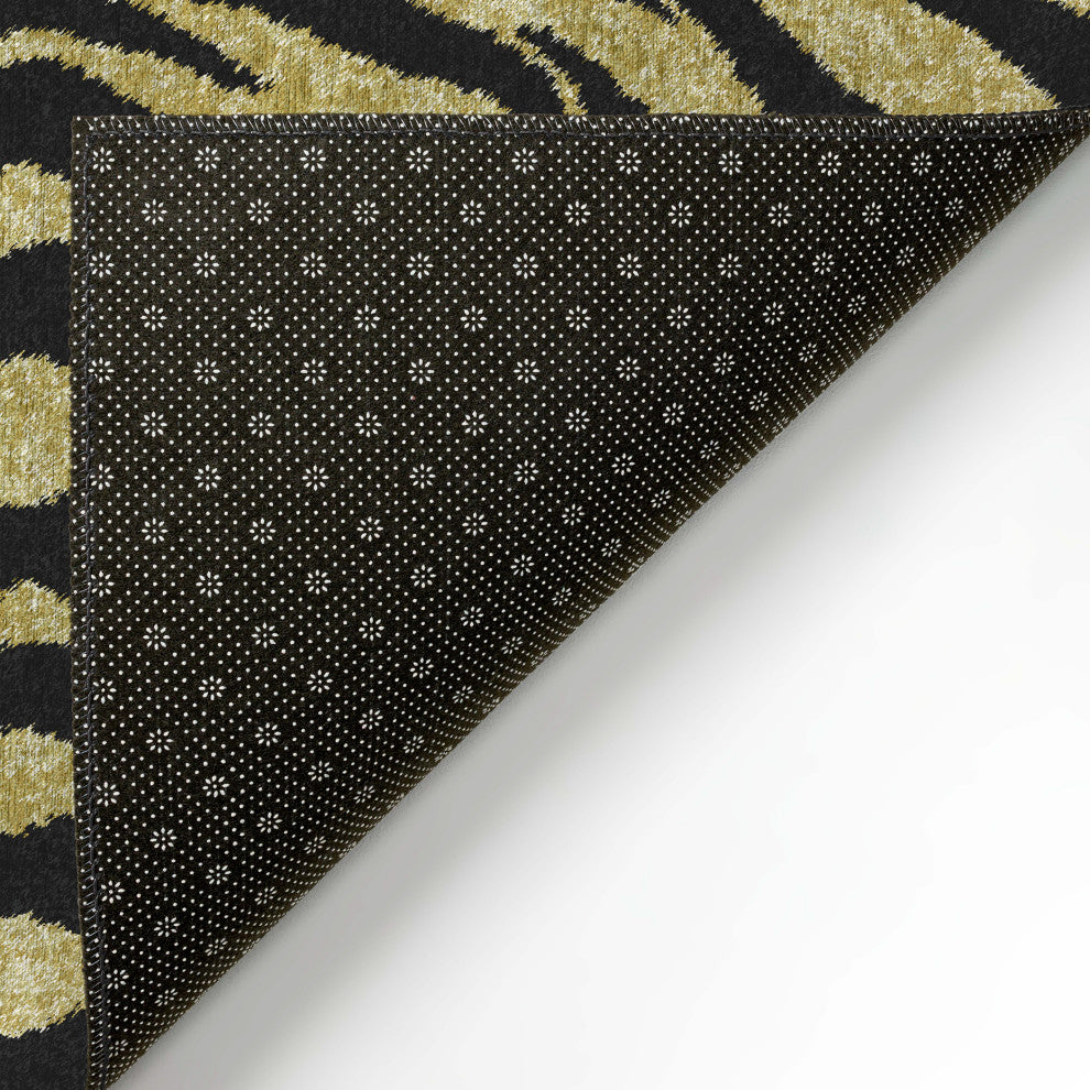Indoor/Outdoor Mali ML1 Gold Machine Washable 5' x 7'6" Rug