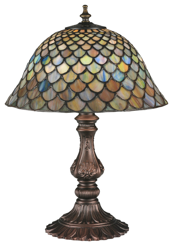 Meyda lighting 26673 17"H Tiffany Fishscale Accent Lamp