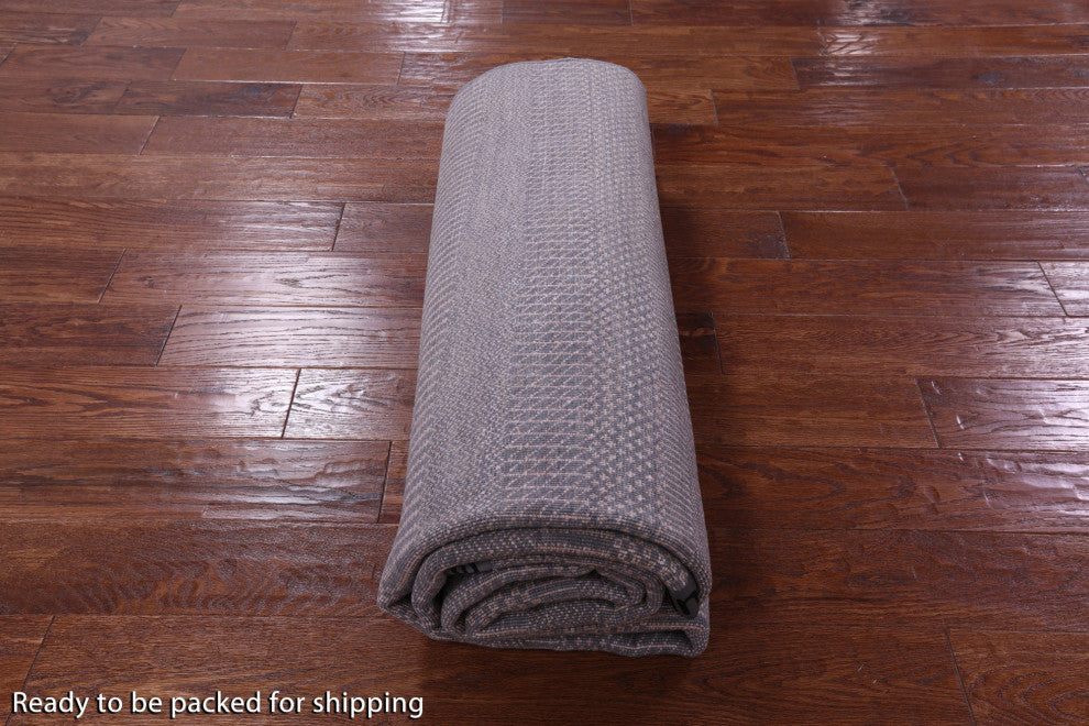 6' 1" X 9' 4" Wool and Silk Savannah Grass Handmade Rug Q11421