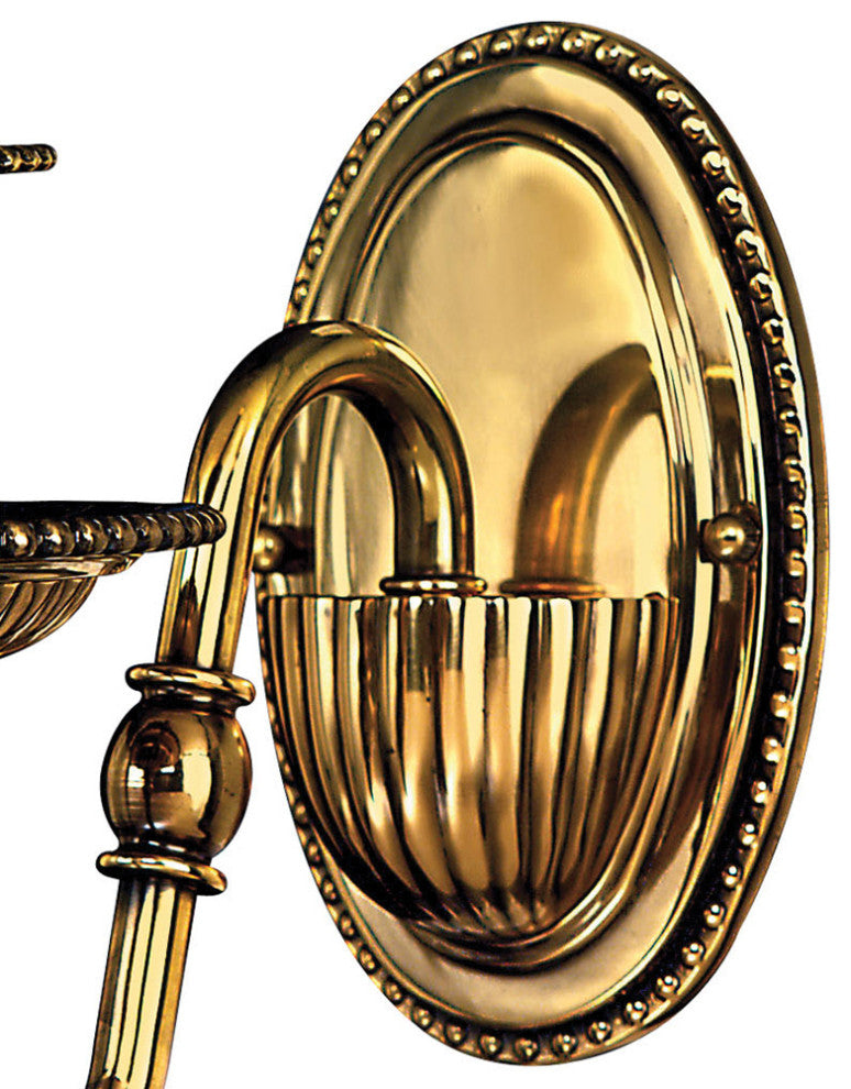 Hinkley Cambridge Medium Single Light Sconce, Burnished Brass