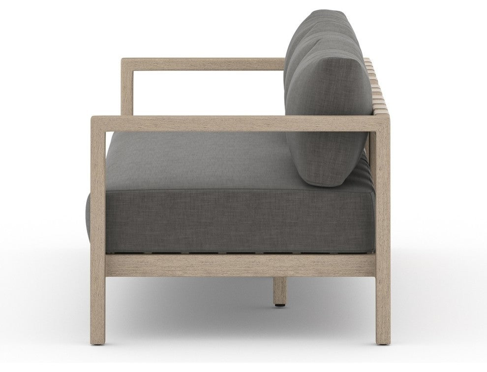 Sonoma Outdoor Sofa-88"-Brown/Charcoal