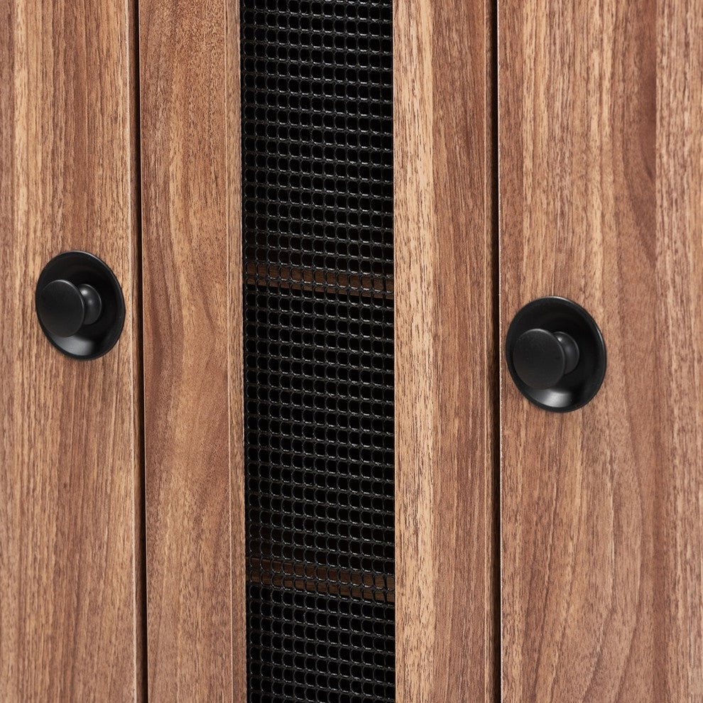Valina Modern and Contemporary 2-Door Wood Entryway Shoe Storage Cabinet