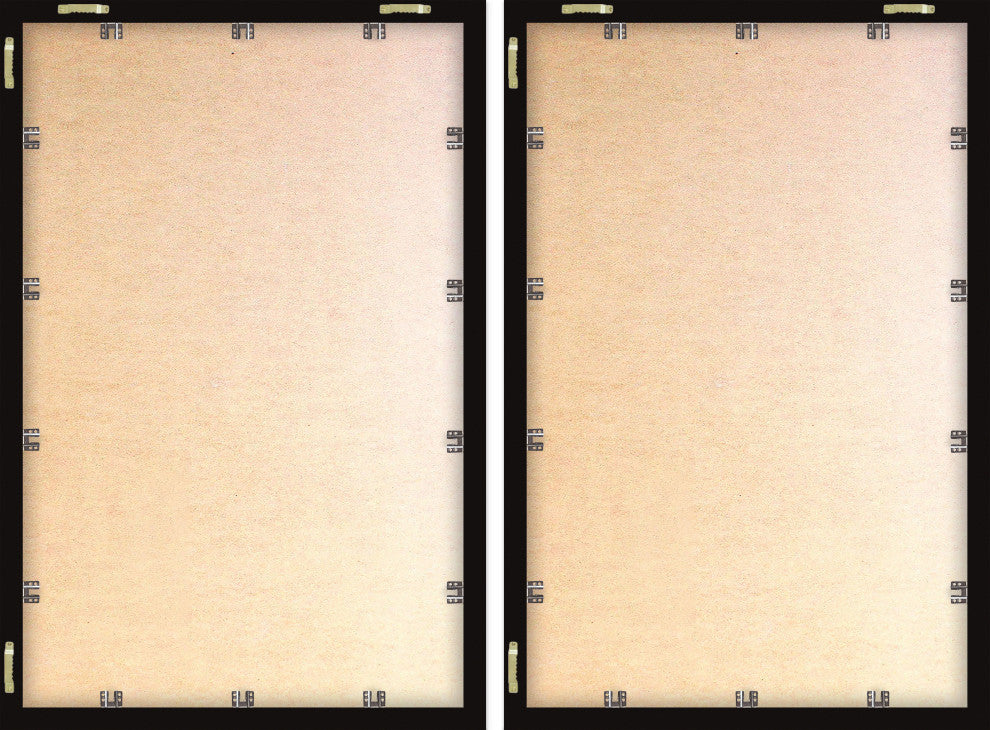 Dramatic Reactions Diptych, Set of 2, 8x12 Panels