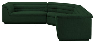 Cascade Upholstered Modular Sofa, Green, Boucle Fabric, Corner Sectional