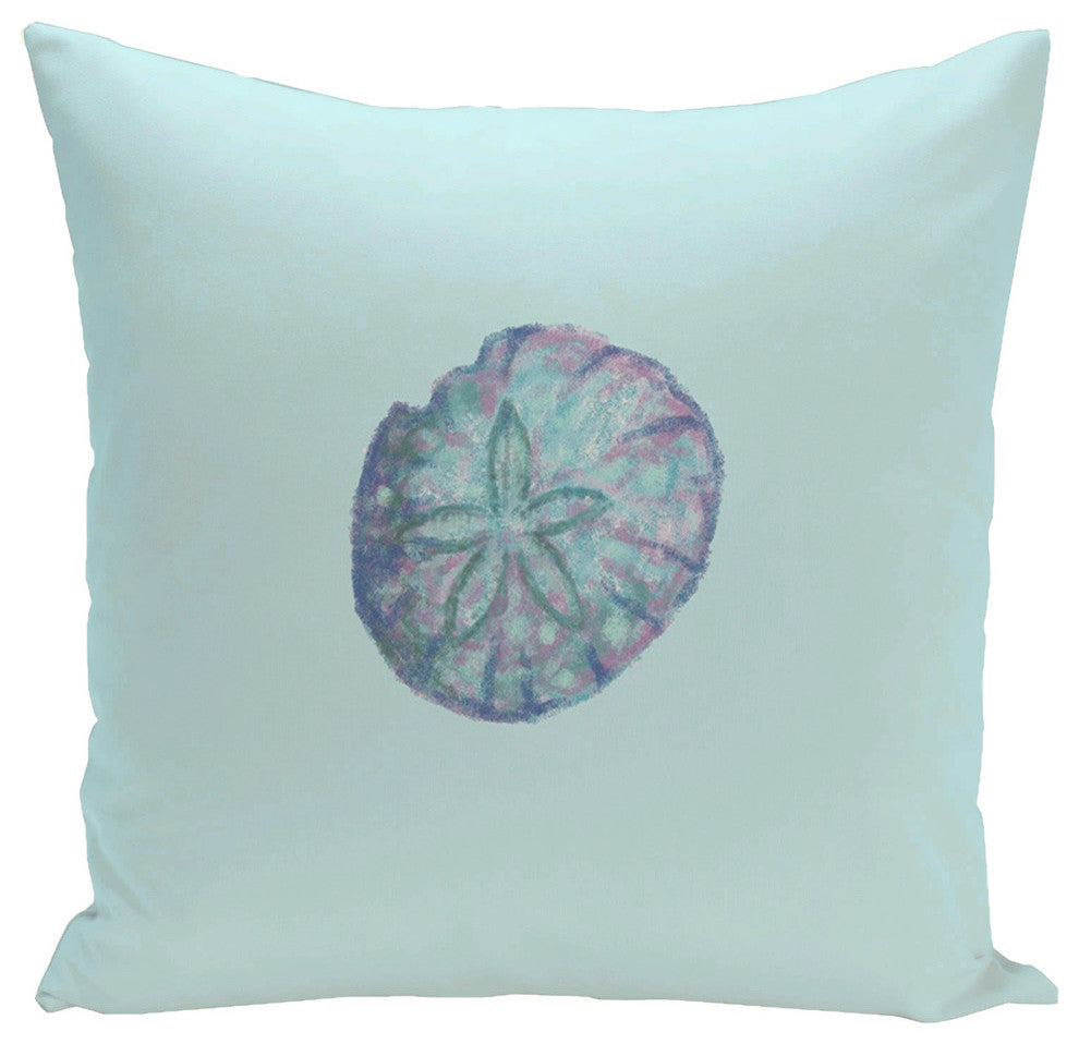 Polyester Decorative Pillow, Sanddollar, 18"x18"