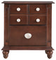 Summit 5 Drawer Cappuccino Nightstand, 27"x16"x24"