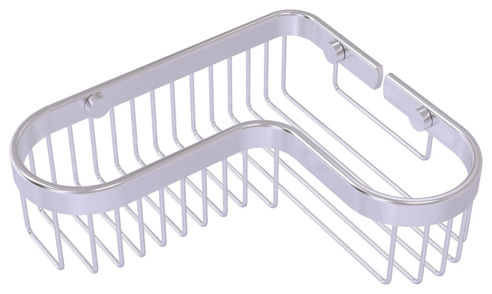 Corner Toiletry Shower Basket, Satin Chrome