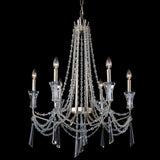 Varaluz 270C06 Barcelona 6 Light 27"W Crystal Chandelier - Transcend Silver