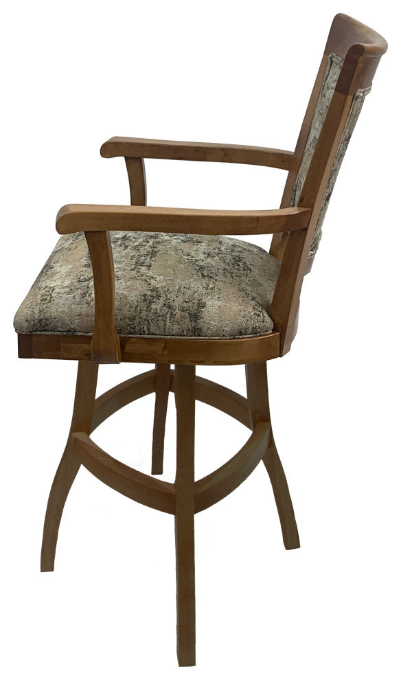 Swivel Wood Counter 26" 30" Extra Tall 34" Bar Stool 400, Poet Desert - Ct, 34"
