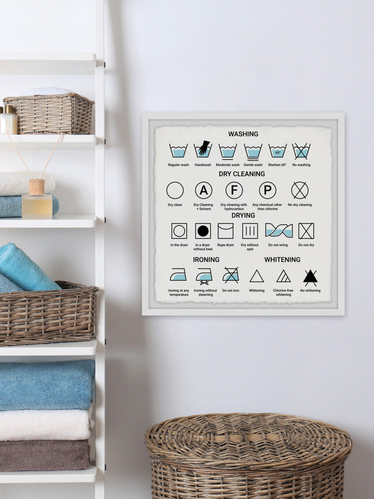 "Washing" Framed Painting Print, 32x32