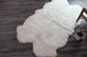 Genuine Sheepskin Rug, Ivory, Four Pelt