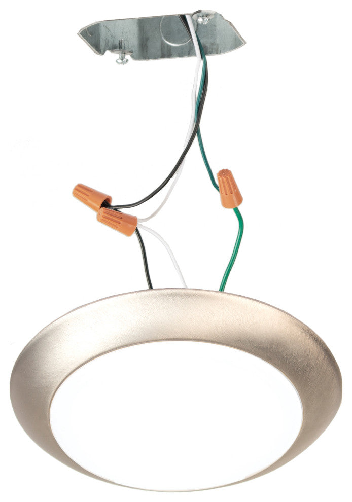 Disc LED Energy Star Flush Mount, Nickel
