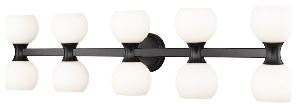 Z-LITE 10-Light Vanity, Matte Black