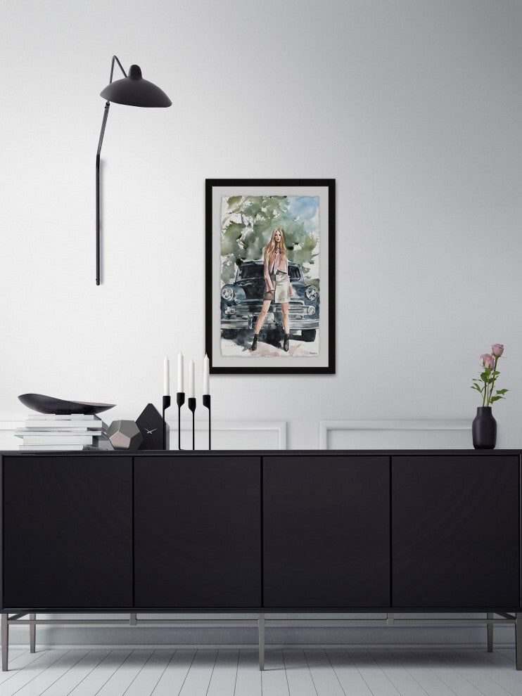 "Beautiful Escape" Framed Painting Print, 12"x18"