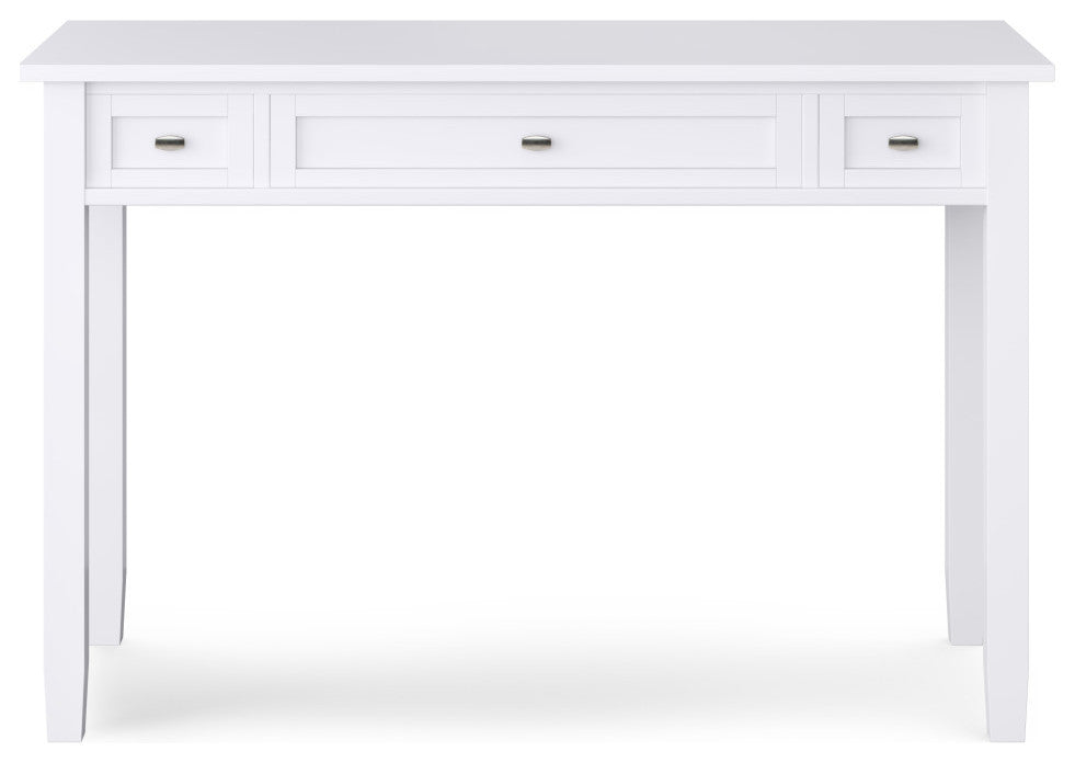 Warm Shaker Solid Wood Desk, White