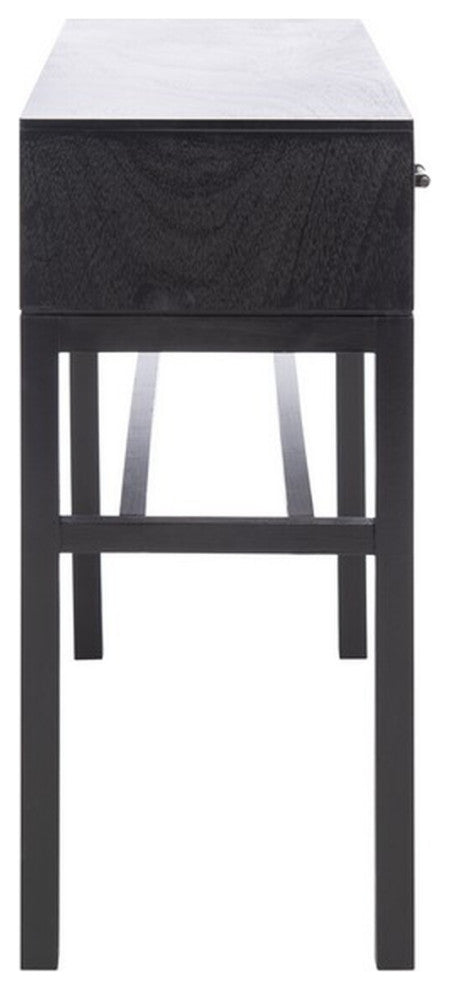 Safavieh Ajana 2 Drawer Console Table, Black/Greige