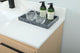Sue 48" Single Bathroom Vanity, Maple, With Backsplash