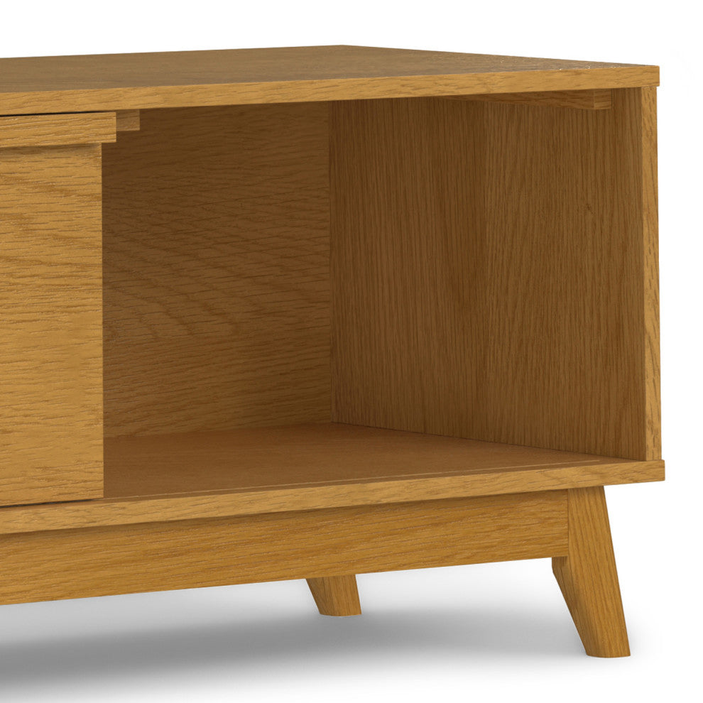 Lennon 72" Low Tv Stand, Oak Veneer