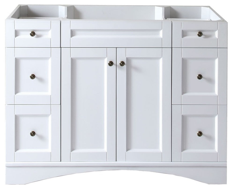 Elise Vanity Base Only, White, 48"