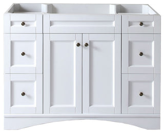 Elise Vanity Base Only, White, 48"