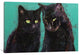 "Two Black Cats" by Michael Creese Canvas Print, 12"x18"