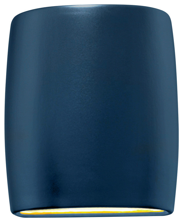 Ambiance Small Wide Cylinder Wall Sconce, Open Top & Bottom, Midnight Sky, LED