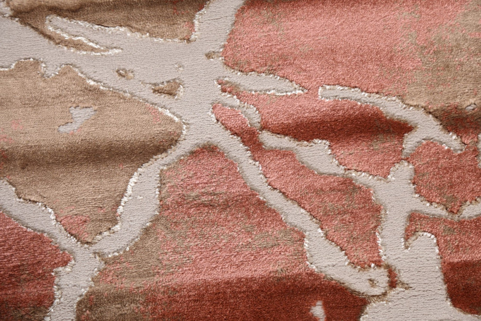 Abstract Transitional Turkish Oriental Rug Contemporary Carpets, 9'10" X 9'10"