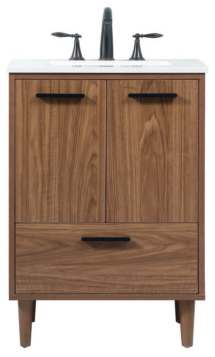 Elegant Lighting VF47024 Baldwin 24" - Walnut Brown