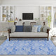 Indoor/Outdoor Seabreeze SZ2 Navy Machine Washable 10' x 14' Rug