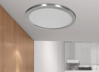 Access Modplus Round 12" LED Flush, 120-277v, Steel/Acrylic - 20838LEDD-BS-ACR