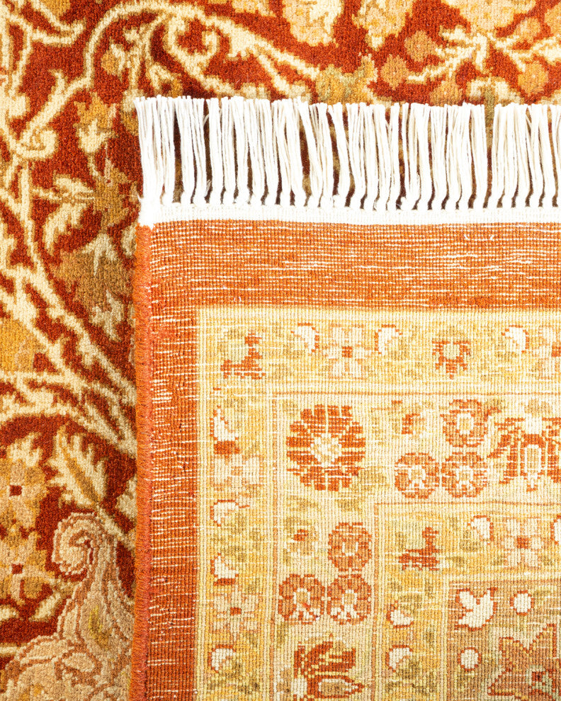 Bokpyin One-of-a-Kind Hand-Knotted Area Rug Orange, 8'2"x10'2"