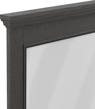Farmhouse Basics Mirror, Rustic Black