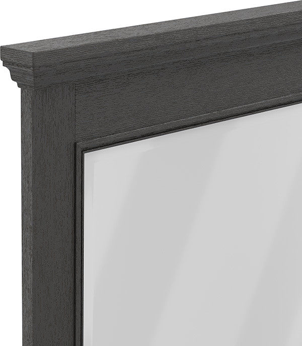 Farmhouse Basics Mirror, Rustic Black